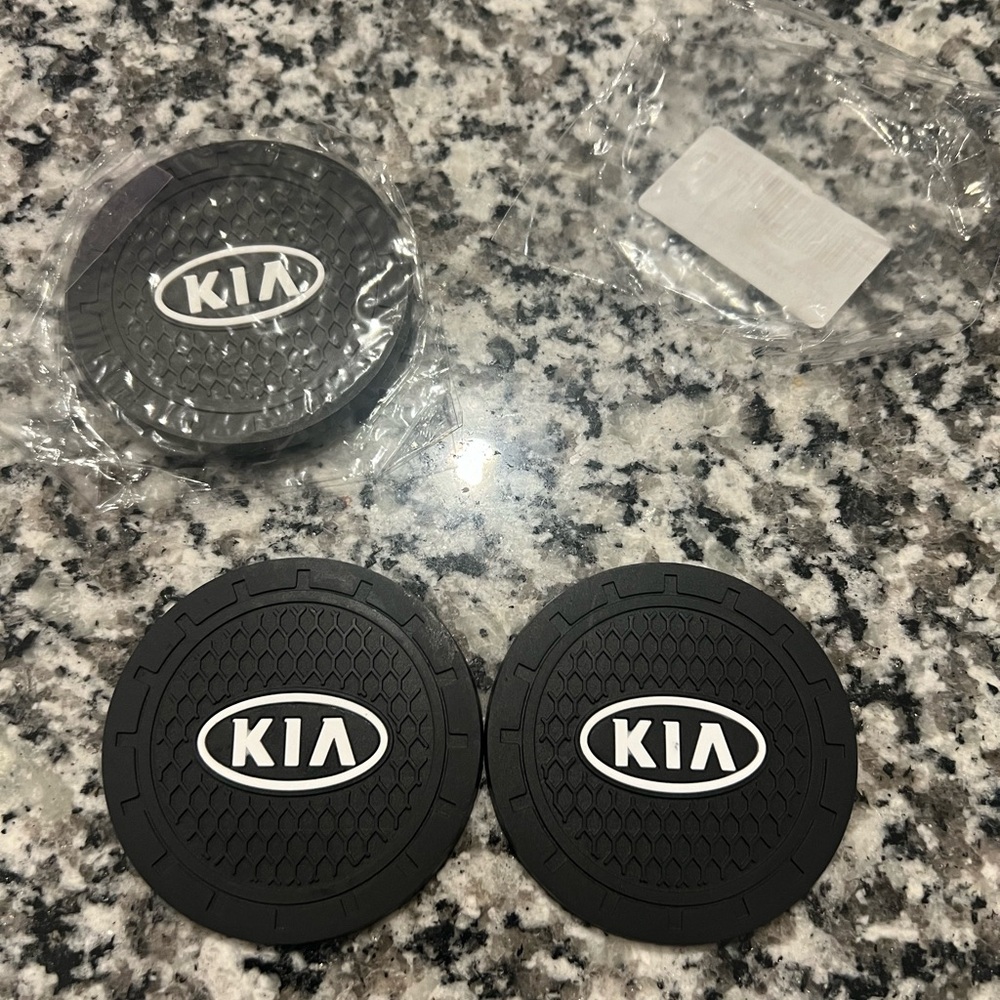 New Kia Car Cup Coasters Set of 4
